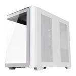 FSP M580PLUS ARGB Dual Chamber Mid Tower Tempered Glass PC Gaming Case with 4x 120mm ARGB Fans White