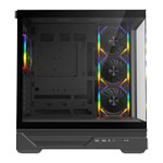 CiT Destiny Black Mid Tower Tempered Glass PC Gaming Case with ARGB Fans