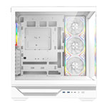 CiT Destiny White Mid Tower Tempered Glass PC Gaming Case with ARGB Fans