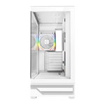 CiT Destiny White Mid Tower Tempered Glass PC Gaming Case with ARGB Fans