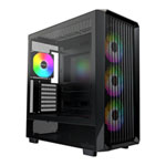 Montech X5 Black Mid Tower PC Case with 4 x ARGB Fans