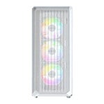 Montech X5 White Mid Tower PC Case with 4 x ARGB Fans