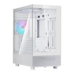 SilverStone Lucid 04 Tempered Glass White Micro-ATX Case