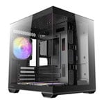 Antec CX60M ARGB Micro-ATX Mini Tower Tempered Glass Black PC Gaming Case