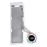 Lian Li Hydroshift II LCD-C 360N White All-in-One Fanless CPU Cooler with LCD