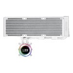 Lian Li Hydroshift II LCD-C 360N White All-in-One Fanless CPU Cooler with LCD