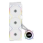 Lian Li Hydroshift II LCD-C 360TL White All-in-One CPU Cooler with LCD and UNI FAN TL