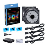 Lian Li UNI FAN SL Infinity Mirror Reverse Blade 120mm ARGB PWM Fan Black 3PK With Hub