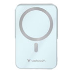 Verbatim Charge 'n' Go Wireless / USB-C 10000mAh Power Bank with Stand, Blue