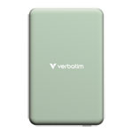 Verbatim Charge 'n' Go Wireless / USB-C 10000mAh Power Bank, Green