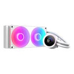 NZXT 240mm Kraken Plus ARGB Intel/AMD CPU Liquid Cooler with 1.54" LCD White