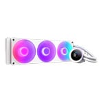 NZXT 360mm Kraken Plus Intel/AMD CPU Liquid Cooler with 1.54" LCD White