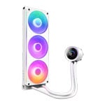 NZXT 360mm Kraken Plus Intel/AMD CPU Liquid Cooler with 1.54" LCD White