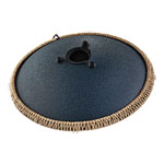 Meinl Sonic Energy Octave Steel Tongue Drum, Navy Blue, Engraved Floral Design, D Amara