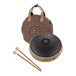 Meinl Sonic Energy 10" Medium Octave Steel Tongue Drum, B Minor, 8 Notes, 432 Hz, Black