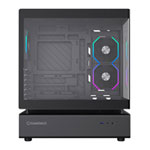 GameMax N80 Black Mid Tower Tempered Glass PC Gaming Case with 6x ARGB Fans
