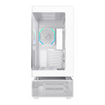 GameMax N80 White Mid Tower Tempered Glass PC Gaming Case with 6x ARGB Fans