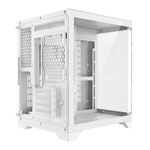 CiT DS240 White Micro-ATX Tempered Glass PC Gaming Case