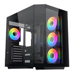 VIDA Edge Black Tempered Glass ATX PC Gaming Case