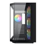 VIDA Edge Black Tempered Glass ATX PC Gaming Case