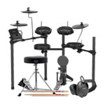 NUX DM-110 Electronic Drum Kit, Headphones, Sticks and Stool