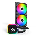 Montech HyperFlow Digital 240 All In One 240mm Black Intel / AMD CPU Water Cooler