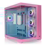 Thermaltake View 380 TG ARGB Mid Tower Tempered Glass PC Gaming Case Bubble Pink