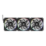 Thermaltake TS 120 EX RGB Airflow / Static Pressure 120mm PWM Black Triple Fan Pack