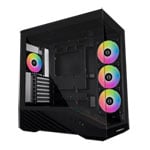 Lian Li Vector V100 Black Dual Chamber ARGB Mid Tower Tempered Glass PC Gaming Case