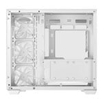 Open Box DeepCool CG530 4F White Tempered Glass Dual Chamber Mid-Tower ATX PC Case