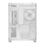 Open Box DeepCool CG530 4F White Tempered Glass Dual Chamber Mid-Tower ATX PC Case