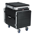 Gator 10U Combi Mixer Rack w/ 12U Pop Up Top