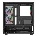 Thermaltake View 270 Plus WS ARGB Mid Tower Tempered Glass Gaming Case with Wooden Accents Black