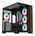 Thermaltake View 380 WS ARGB Mid Tower Tempered Glass PC Gaming Case Black