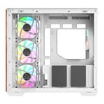 Thermaltake View 380 WS ARGB Mid Tower Tempered Glass PC Gaming Case Snow White