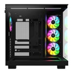 Thermaltake View 380 XL WS ARGB Mid Tower Tempered Glass PC Gaming Case Snow Black