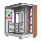 Thermaltake View 380 XL WS ARGB Mid Tower Tempered Glass PC Gaming Case Snow White