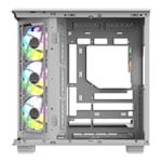 Thermaltake View 380 XL WS ARGB Mid Tower Tempered Glass PC Gaming Case Snow White