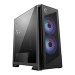 MSI MPG VELOX 300R AIRFLOW PZ Black Mid Tower Tempered Glass PC Gaming Case