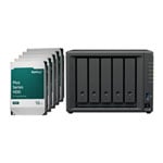 Synology Diskstation DS1525+ 5 Bay Desktop NAS with 5 x HAT3310-16T Bundle