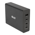 Club 3D 132W GaN Technology 4-Port USB Travel Charger with PD3.0 Support