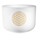 Meinl 16" Flower of Life Crystal Singing Bowl, 128 Hz / C3