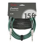Fender Contour Instrument Cable, Sherwood Green, 15 ft