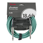 Fender Contour Instrument Cable, Sherwood Green, 18.6 ft