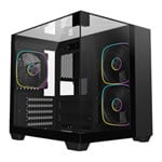 CIT Eclipse Mini Black MicroATX PC Case with 3x ARGB Fans