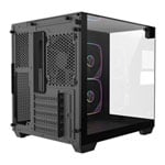 CIT Eclipse Mini Black MicroATX PC Case with 3x ARGB Fans