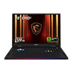MSI Raider A18 HX UHD+ 120Hz AMD Ryzen 9 64GB DDR5 RTX 5080 Black Gaming Laptop