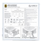 Lian Li RS 1200W Fully Modular 80+ Gold ATX 3.1 White PSU / Power Supply with Hub