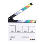 E-Image Acrylic Clapperboard with Colour Clapper Sticks