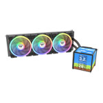 Thermaltake MINECUBE 360 Black All-in-One CPU Cooler with Quad-LCD + SWAFAN EX12 ARGB